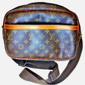 Louis Vuitton Monogram Reporter PM Shoulder Bag REPLACED ANCHORS